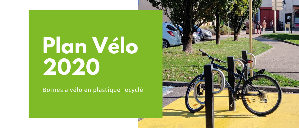 Plan vélo 2020 : bornes à vélo en plastique recyclé