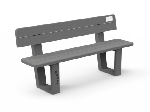 Banc Ubicuity en plastique recyclé UB-BC-03