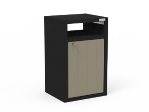 Corbeille à bac 70L - module point tri - OR-COR-07-B