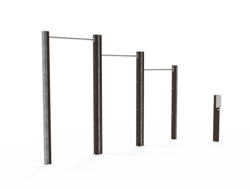 Barre de traction triple Parcours de santé