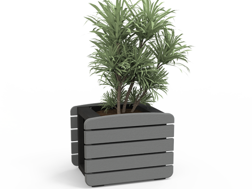 Jardinière CURVE en plastique recyclé