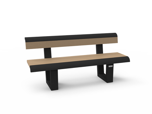 Banc Osaka en coloris sable Standartek®