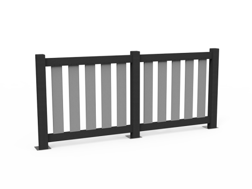 Clôture avec pieds à sceller - AC-CLO-05