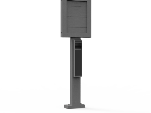 Panneau d'information avec cendrier en plastique recyclé - SI-PI-06