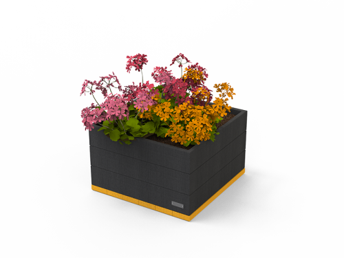 Banquette-Jardinière en plastique recyclé VERSO - VSO-CAR-02-M
