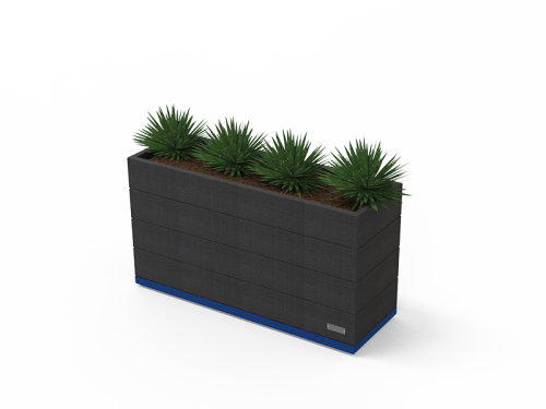 Banquette-Jardinière en plastique recyclé VERSO - VSO-REC-01-L