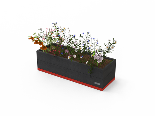 Banquette-Jardinière en plastique recyclé VERSO - VSO-REC-01-S