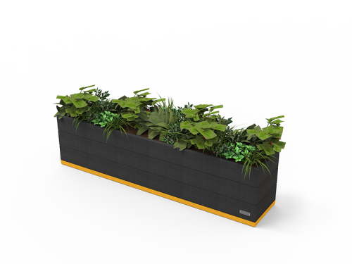 Banquette-Jardinière en plastique recyclé VERSO - VSO-REC-02-M