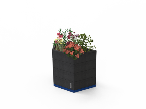 Banquette-Jardinière en plastique recyclé VERSO - VSO-TPZ-01-L