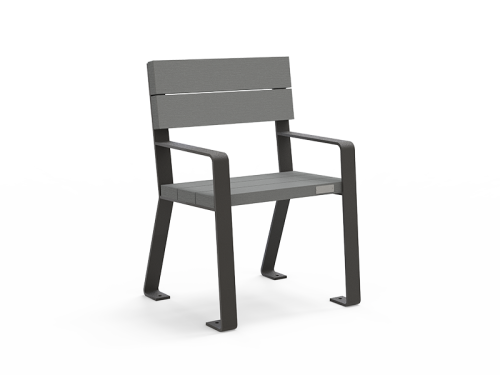 Fauteuil en plastique recyclé AERIA