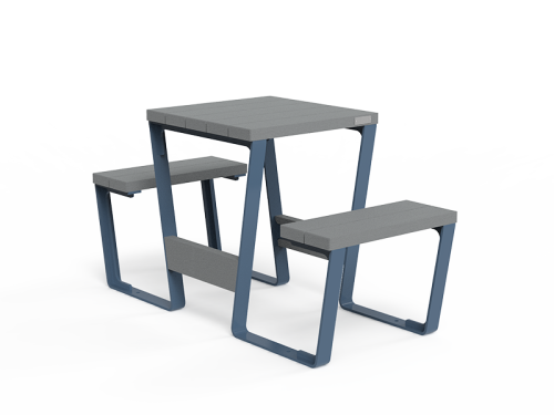 Table de pique-nique duo en plastique recyclé AERIA