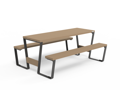 Table de pique-nique AERIA en plastique recyclé - AE-TPN-01-18