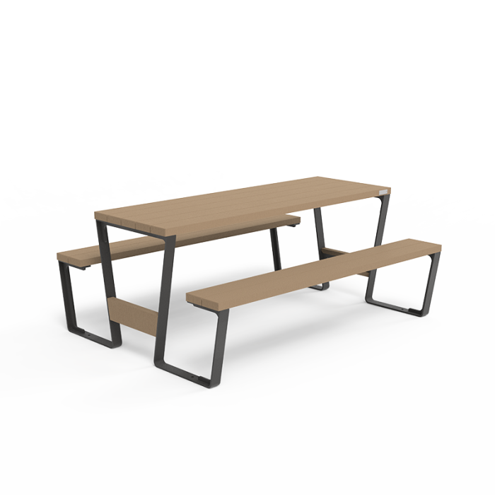 Table de pique-nique AERIA en plastique recyclé - AE-TPN-01-18