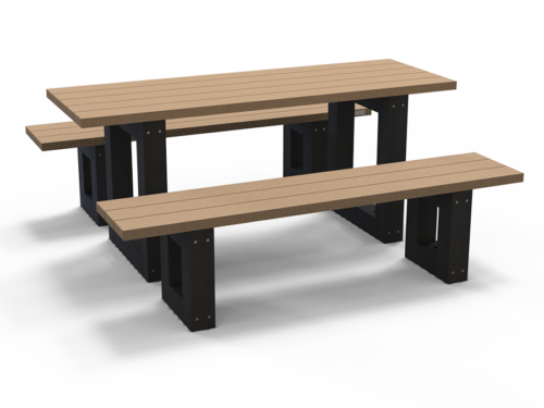 Ensemble table et banquettes LONDURA® - LOND-ENS-01