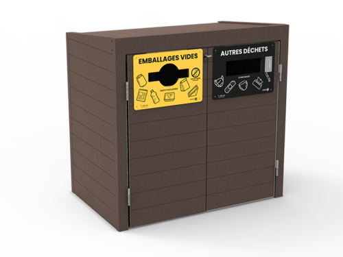 Abri conteneurs LONDURA® - LOND-FRONT-2B