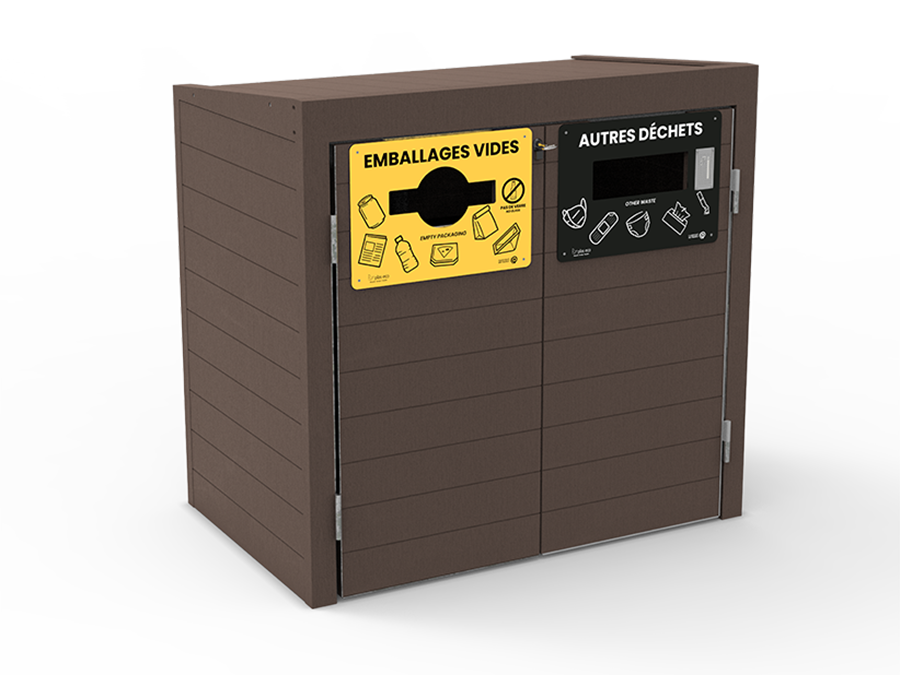 Abri conteneurs LONDURA® - LOND-FRONT-2B