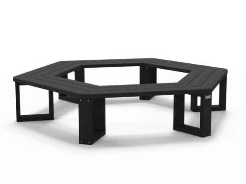 Banquette tour d'arbre hexagonale RECRE - NU-TA-11