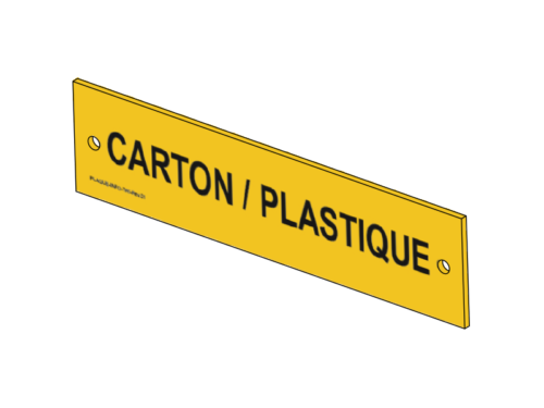 Visuel numérique LISTRA® - PLAQUE-INFO-TRI