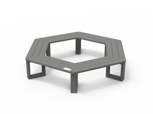 Banquette tour d'arbre hexagonale UBICUITY® - UB-TA-11