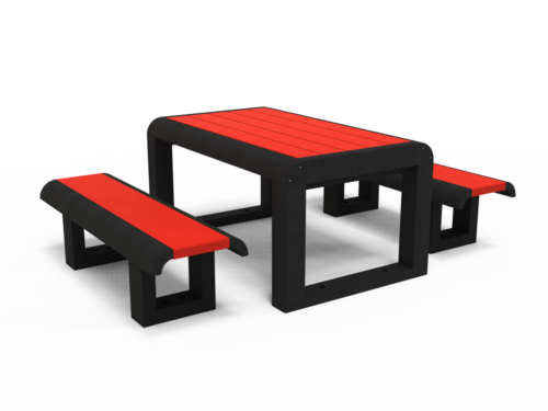 Ensemble table et banquettes Elémentaire OSAKAN - OSA-ENS-01-T4