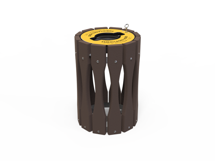 Corbeille MAJOR - Vigipirate 100 L- MAJ-COR-03-VPR
