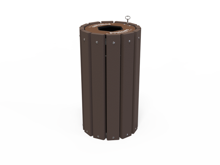 Corbeille Bac 90L avec réducteur - MAJ-COR-04-BR