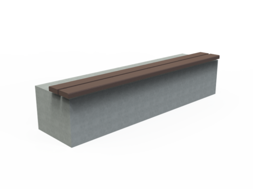 Assise sur bloc béton ou gradin - UBL-AS-2L-200