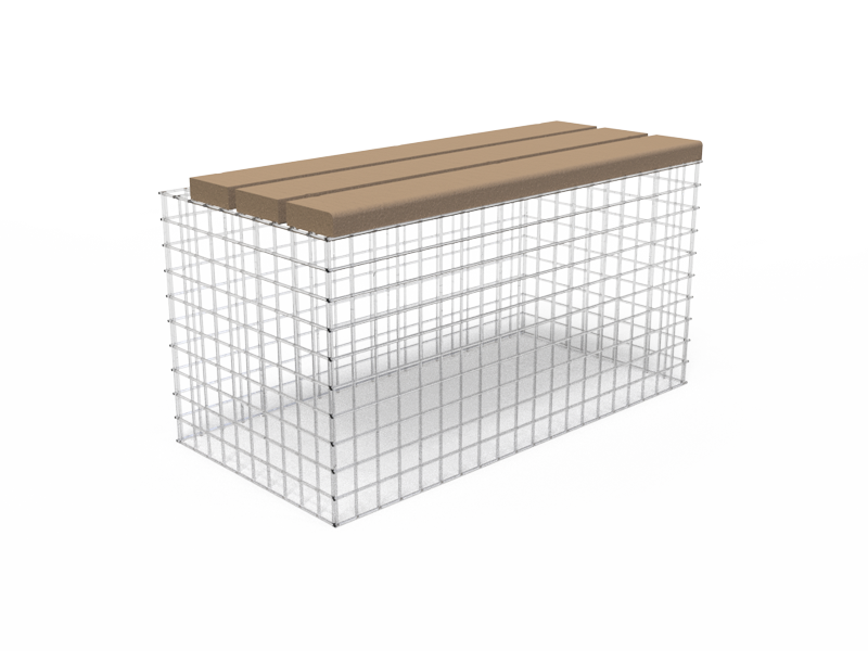 Assise sur gabion - UBL-AS-3L-100-G