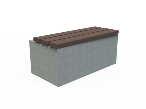 Assise sur bloc béton ou gradin - UBL-AS-3L-100