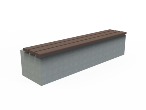 Assise sur bloc béton ou gradin - UBL-AS-3L-200