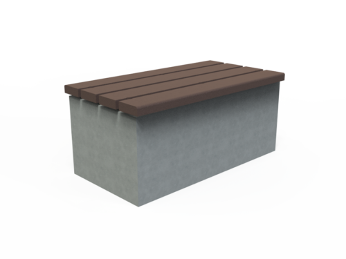 Assise sur bloc béton ou gradin - UBL-AS-4L-100