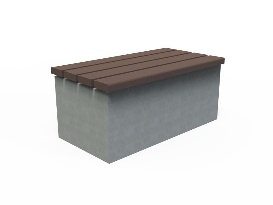 Assise sur bloc béton ou gradin - UBL-AS-4L-100