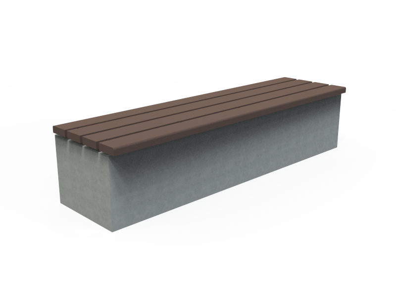 Assise sur bloc béton ou gradin - UBL-AS-4L-200